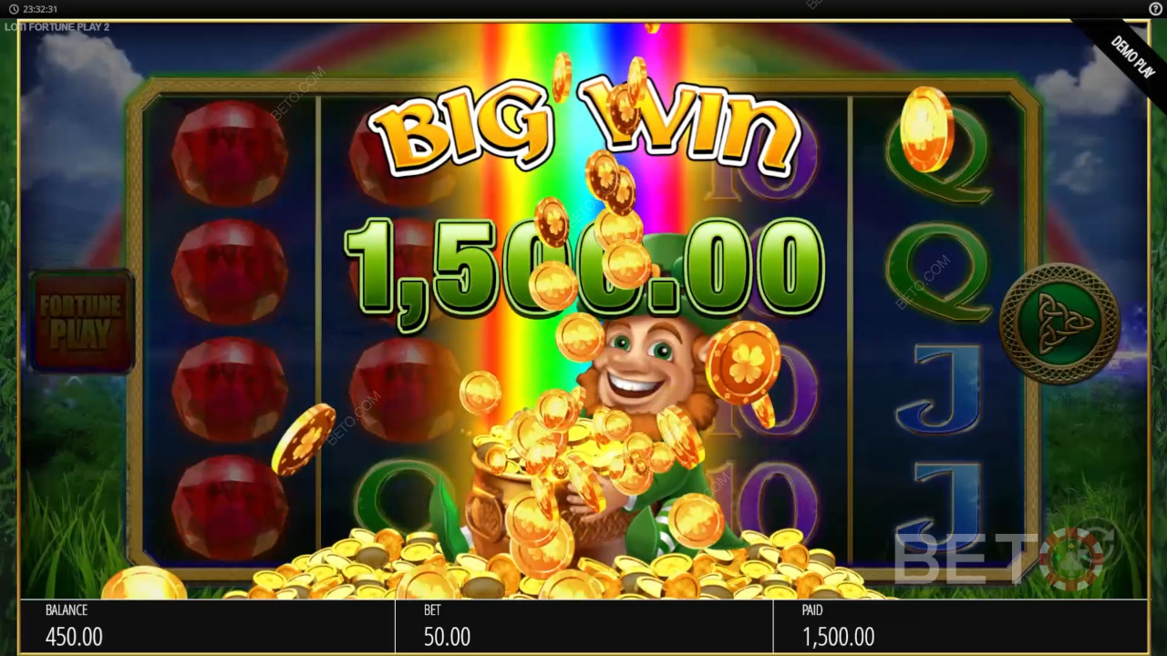 Виграйте 50 000 разів більше вашої ставки в ігровому автоматі Luck O The Irish Fortune Spins 2!