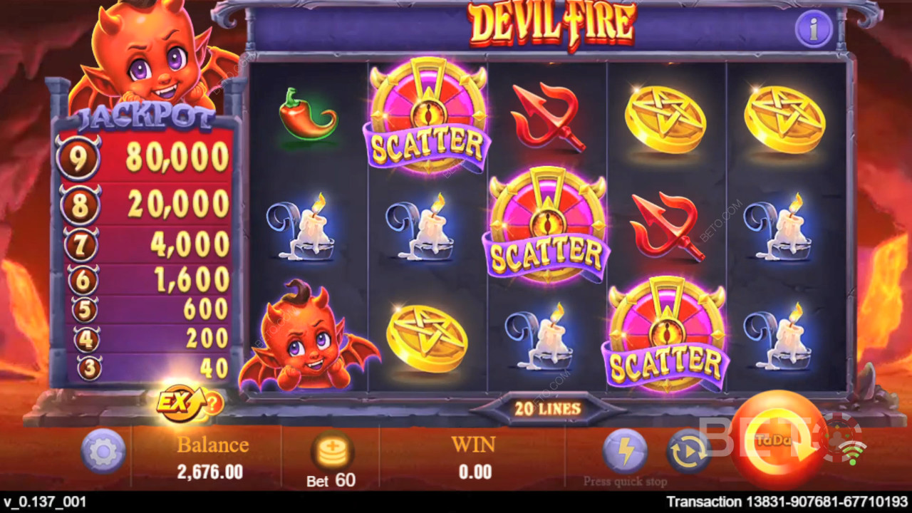 Особливості бонусів у грі Devil Fire від TaDa Gaming