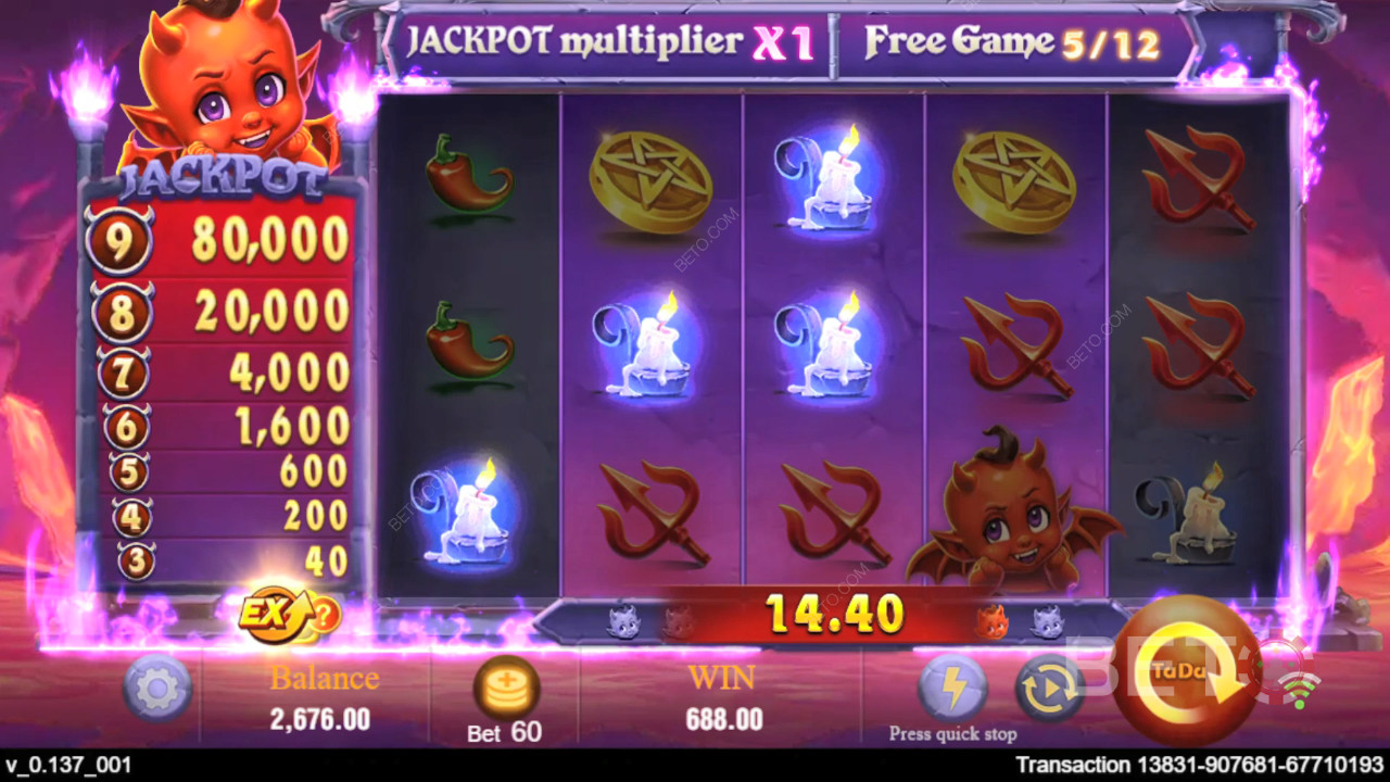Виграйте 10 000-кратну ставку в онлайн-слоті Devil Fire!
