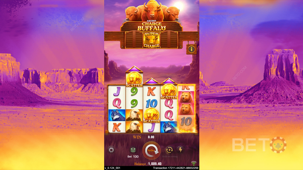 Огляд Charge Buffalo-ASCENT від BETO Slots