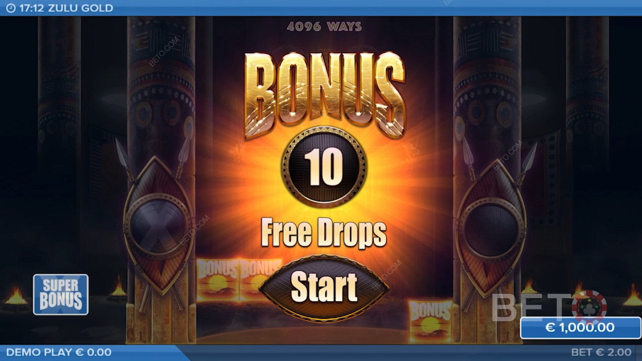 Функція Multiplier Free Drops надає гравцям 10-25 безкоштовних обертань у цьому слоті