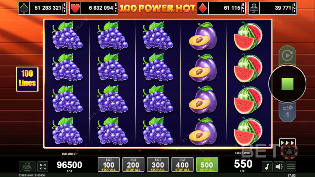 100 Power Hot Грати Безкоштовно