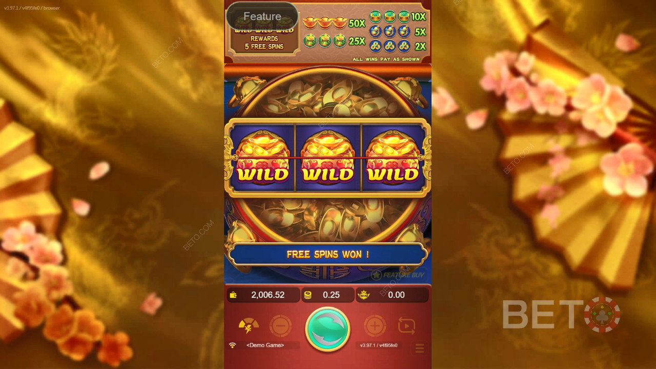 Пояснення функцій бонусів у Treasure Bowl від JDB