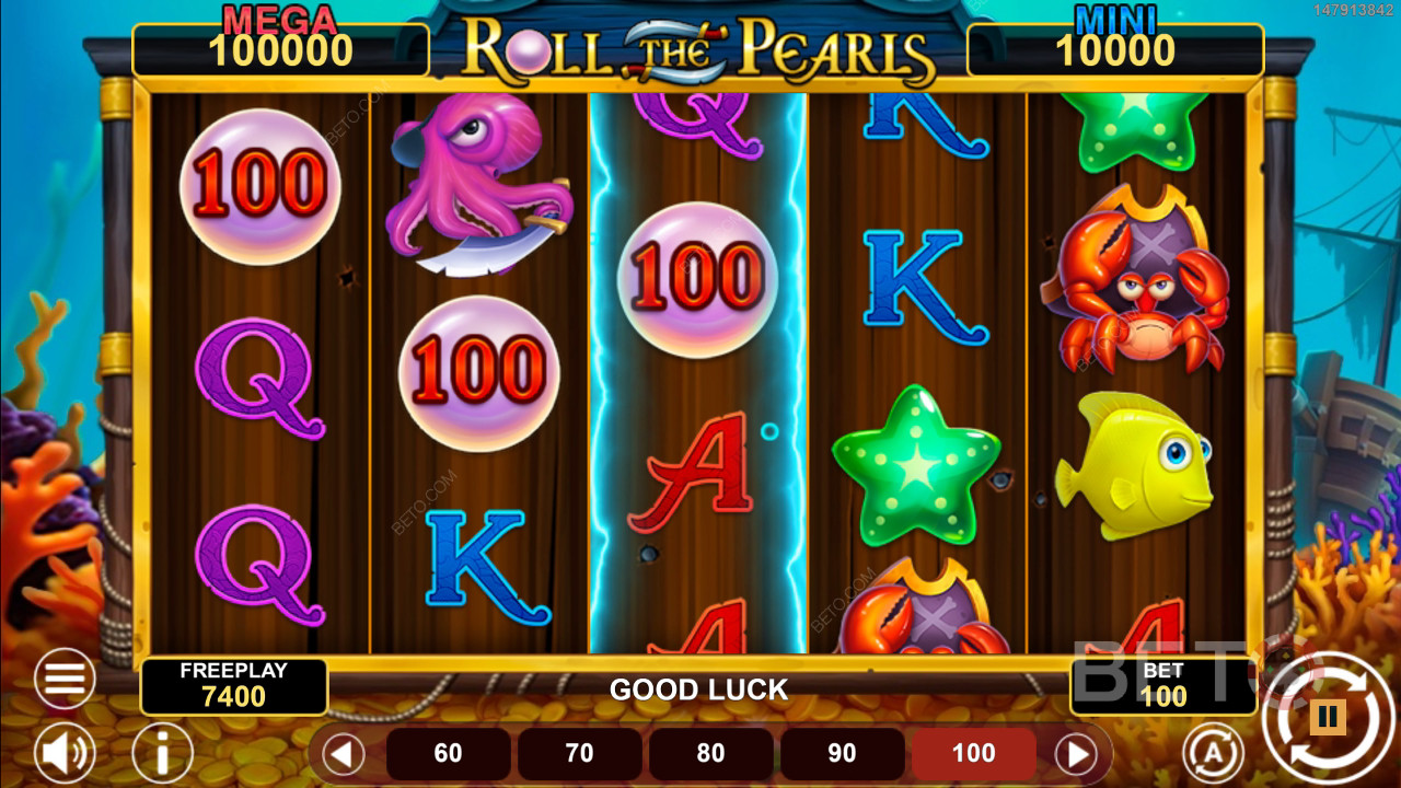 Огляд Roll The Pearls Hold & Win від BETO Slots