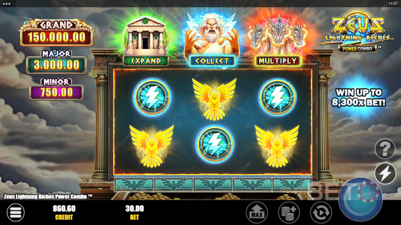 Zeus Lightning Riches Power Combo Грати Безкоштовно