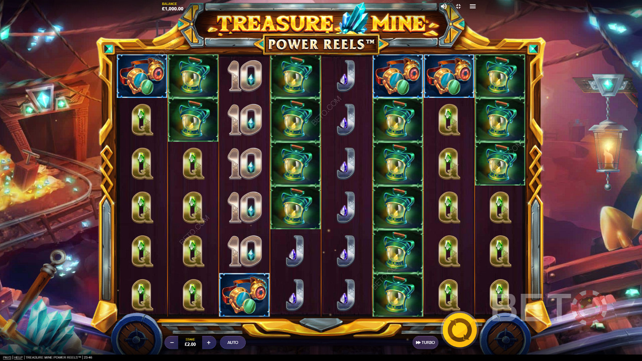 Насолоджуйтеся казковою тематикою та графікою в онлайн-слоті Treasure Mine Power Reels