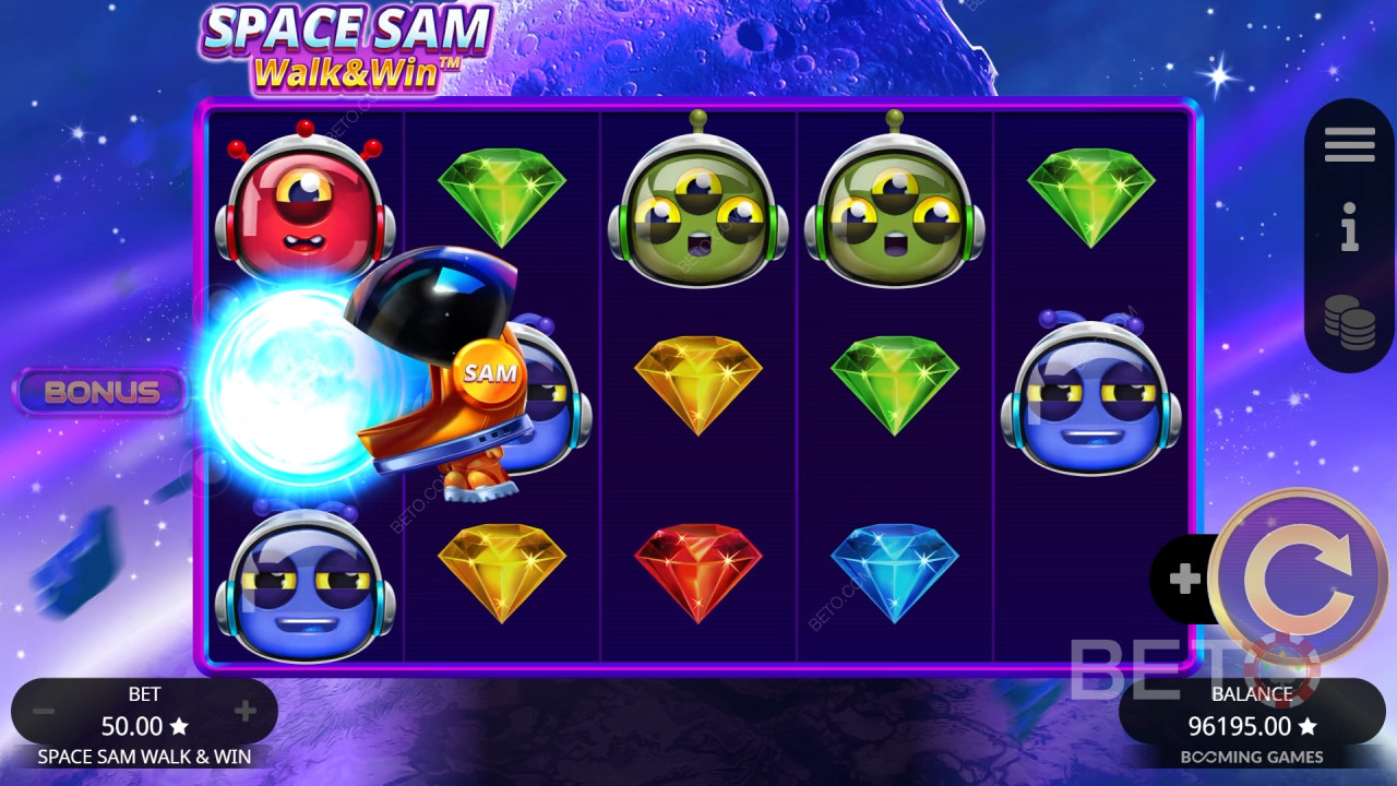 Огляд Space Sam Walk and Win від BETO Slots