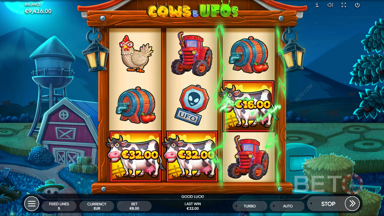 Огляд корів та НЛО від BETO Slots