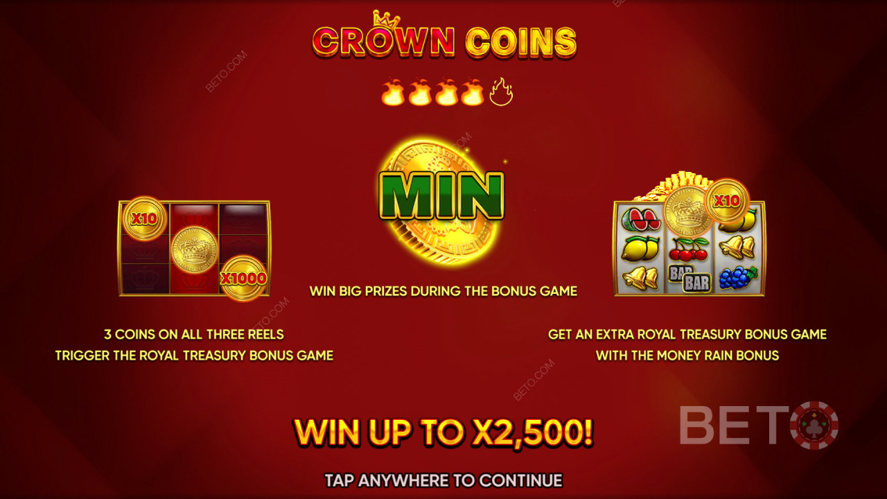 Пояснення функцій бонусів у монетах Crown від Endorphina