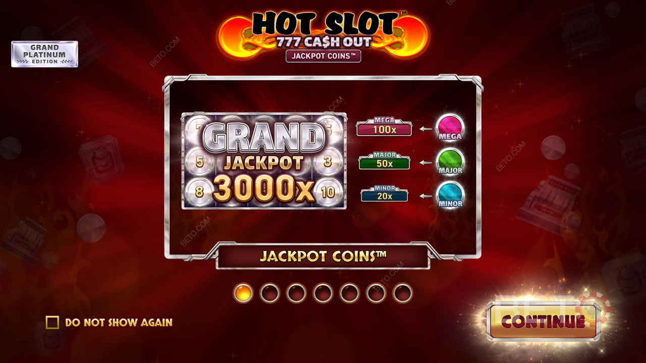 Бонусні функції, пояснені в Hot Slot: 777 Cash Out Grand Platinum Edition від Wazdan