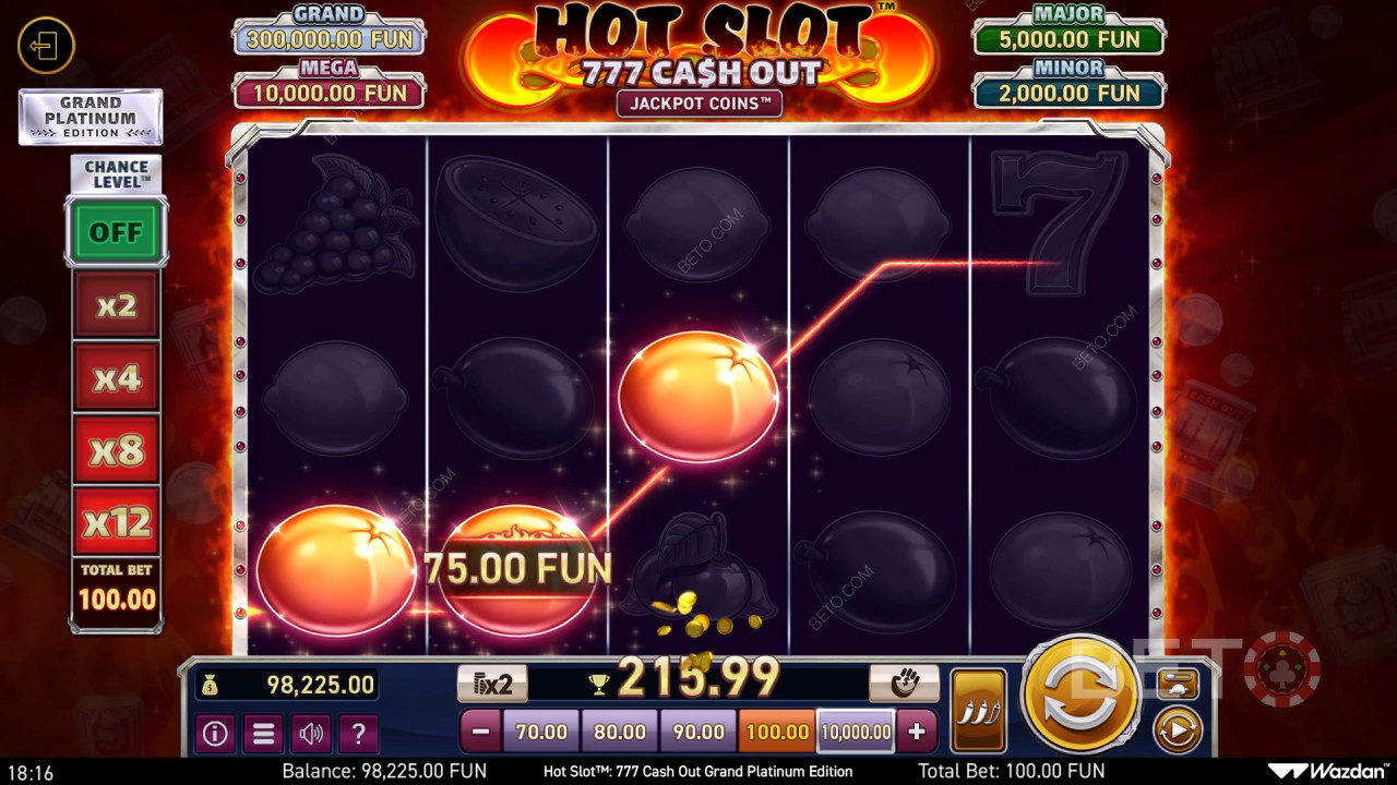 Як грати в гарячий слот Wazdan: 777 Cash Out Grand Platinum Edition