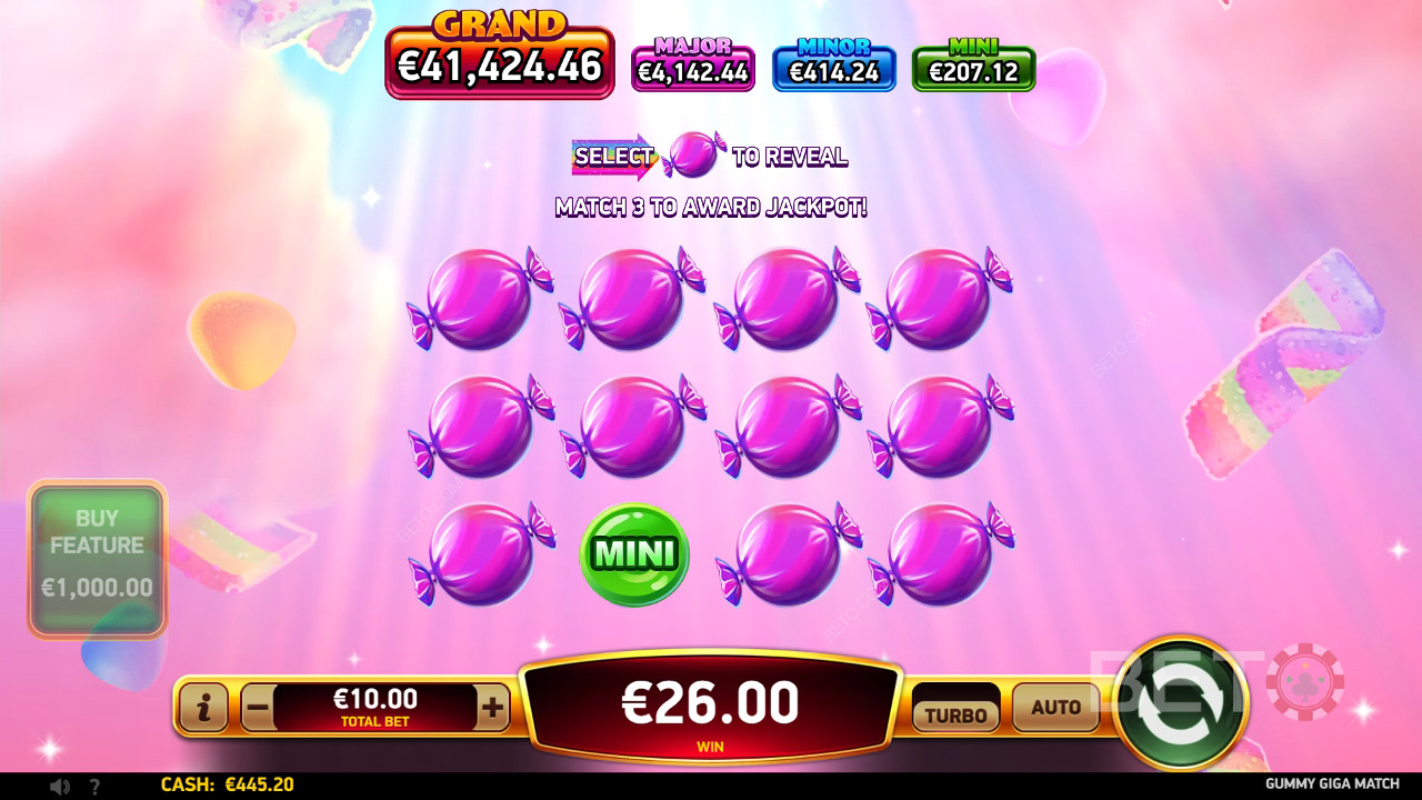 Пояснення функцій бонусів у Gummy Giga Match від RubyPlay