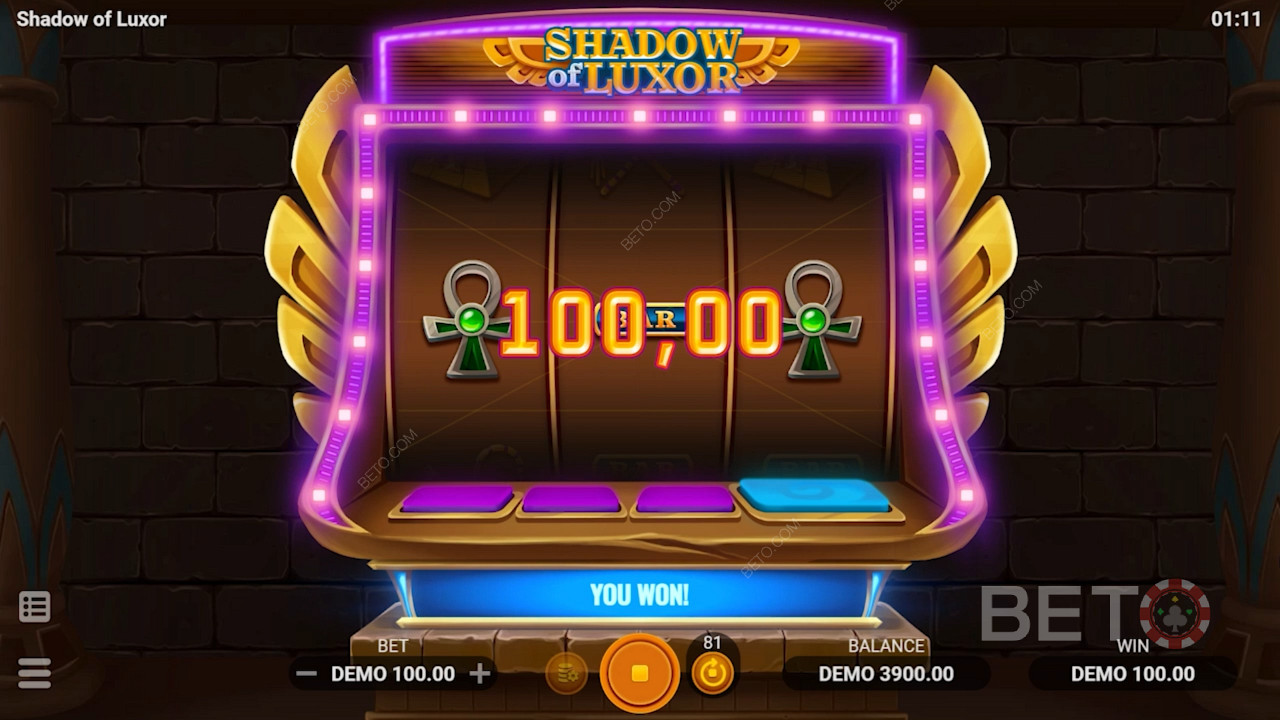Гра Shadow of Luxor зі стародавніми багатствами може подарувати вам соковиті виплати