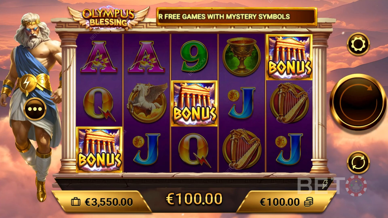 Огляд Olympus Blessing від BETO Slots