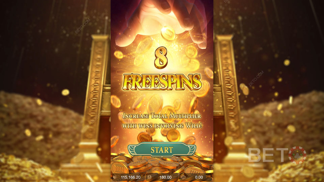 Функції бонусу пояснюються в Midas Fortune PG Soft