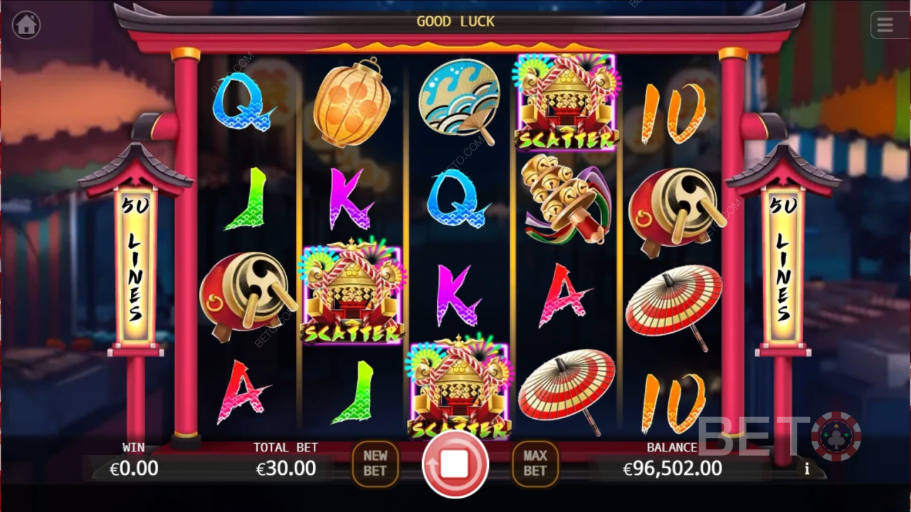 Огляд Ten Jin Matsuri від BETO Slots