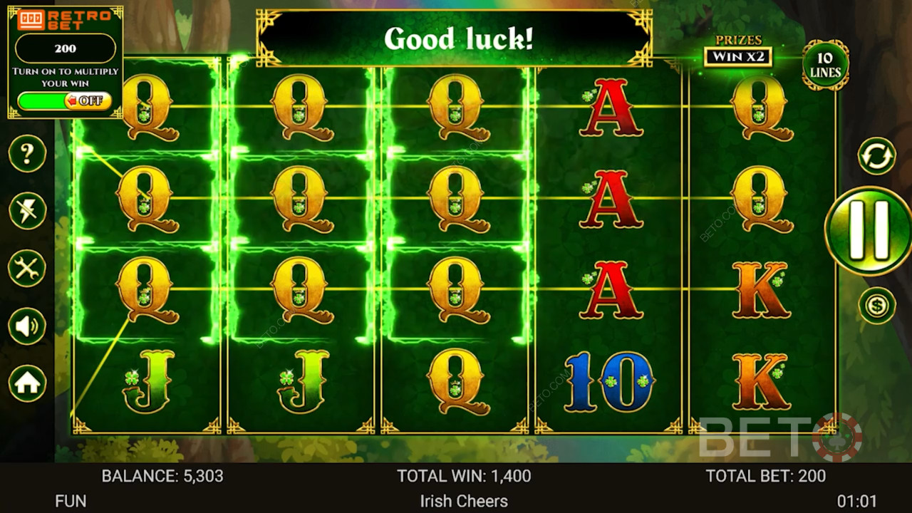 Irish Cheers Огляд BETO Slots