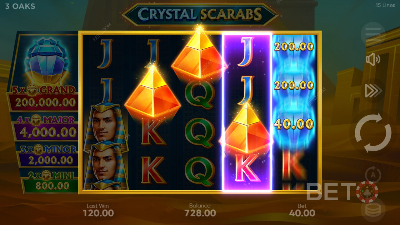 Огляд Crystal Scarabs від BETO Slots