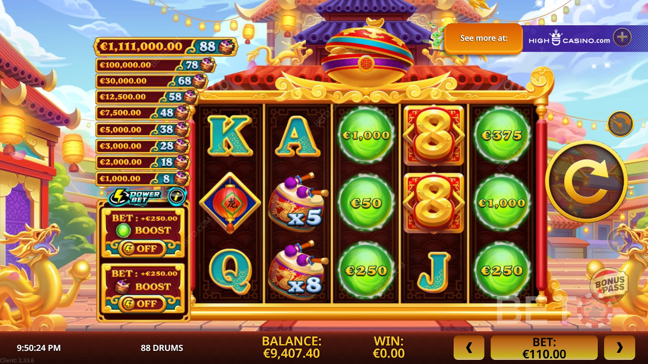 Огляд 88 барабанів від BETO Slots