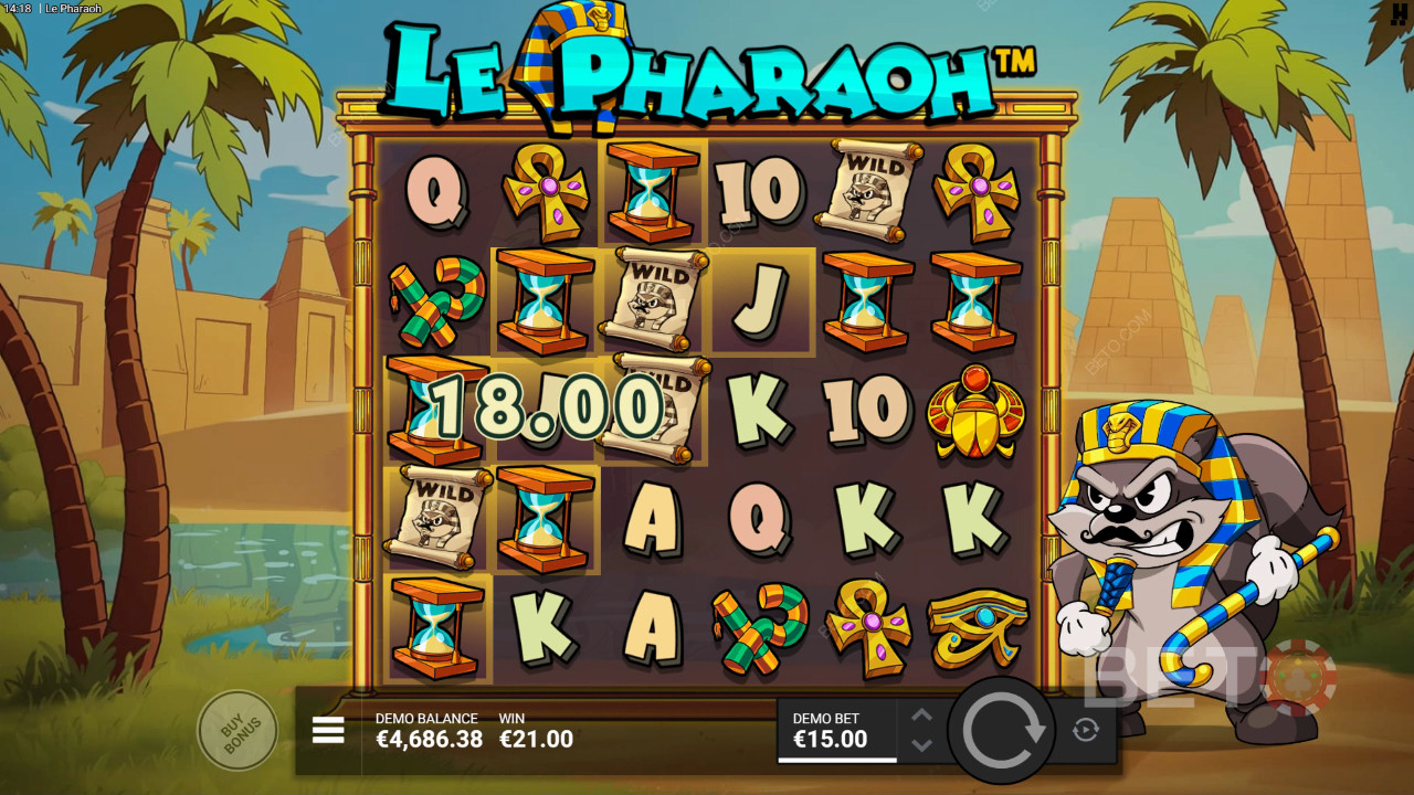 Пояснення бонусних функцій у Le Pharaoh від Hacksaw Gaming