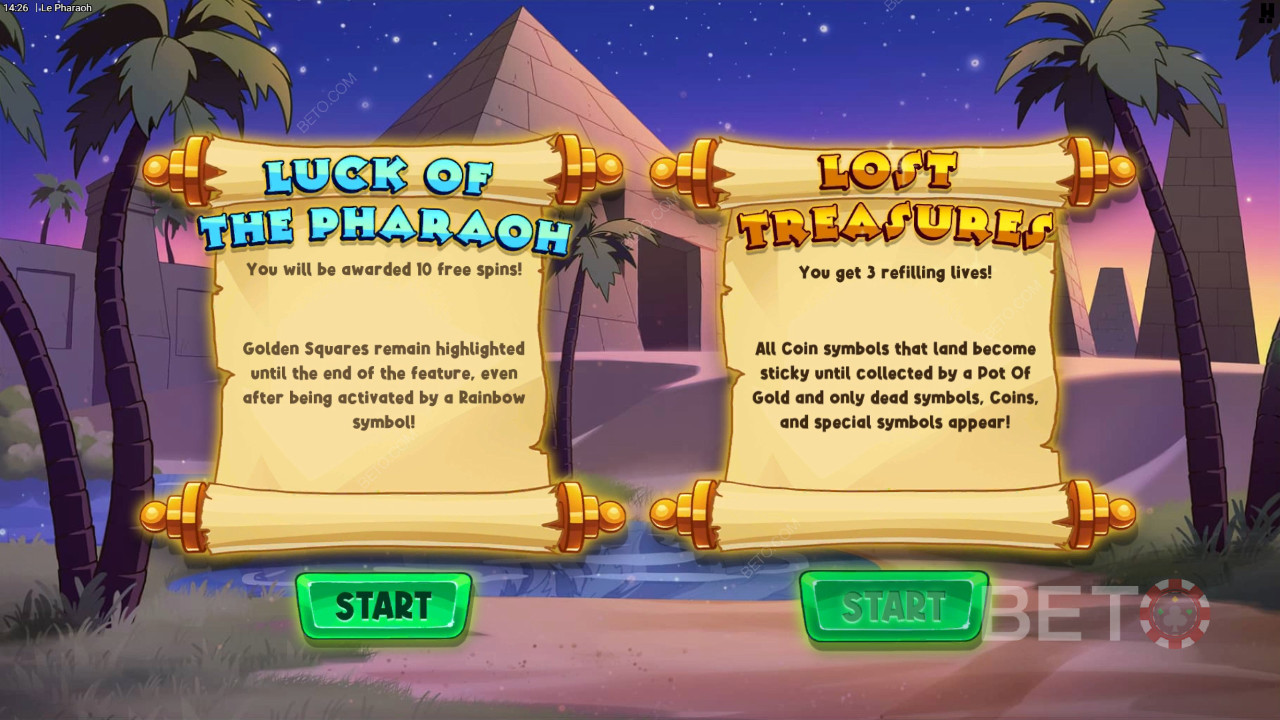 Виграйте 15 000-кратну ставку у відеослоті Le Pharaoh!