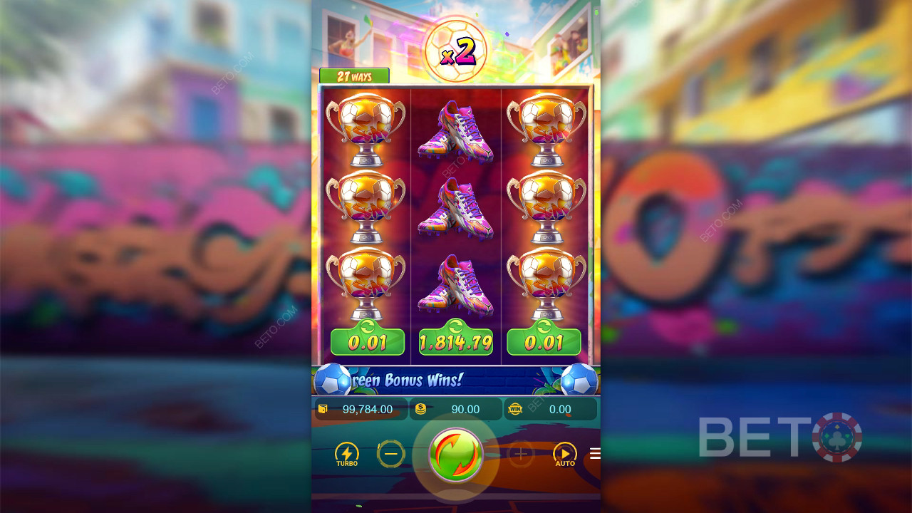 Виграйте 2,000 ваших ставок у слоті Futebol Fever!