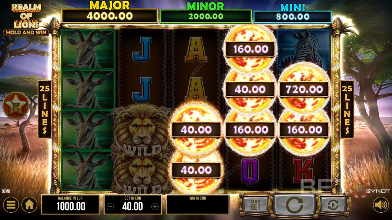 Огляд Realm of Lions від BETO Slots