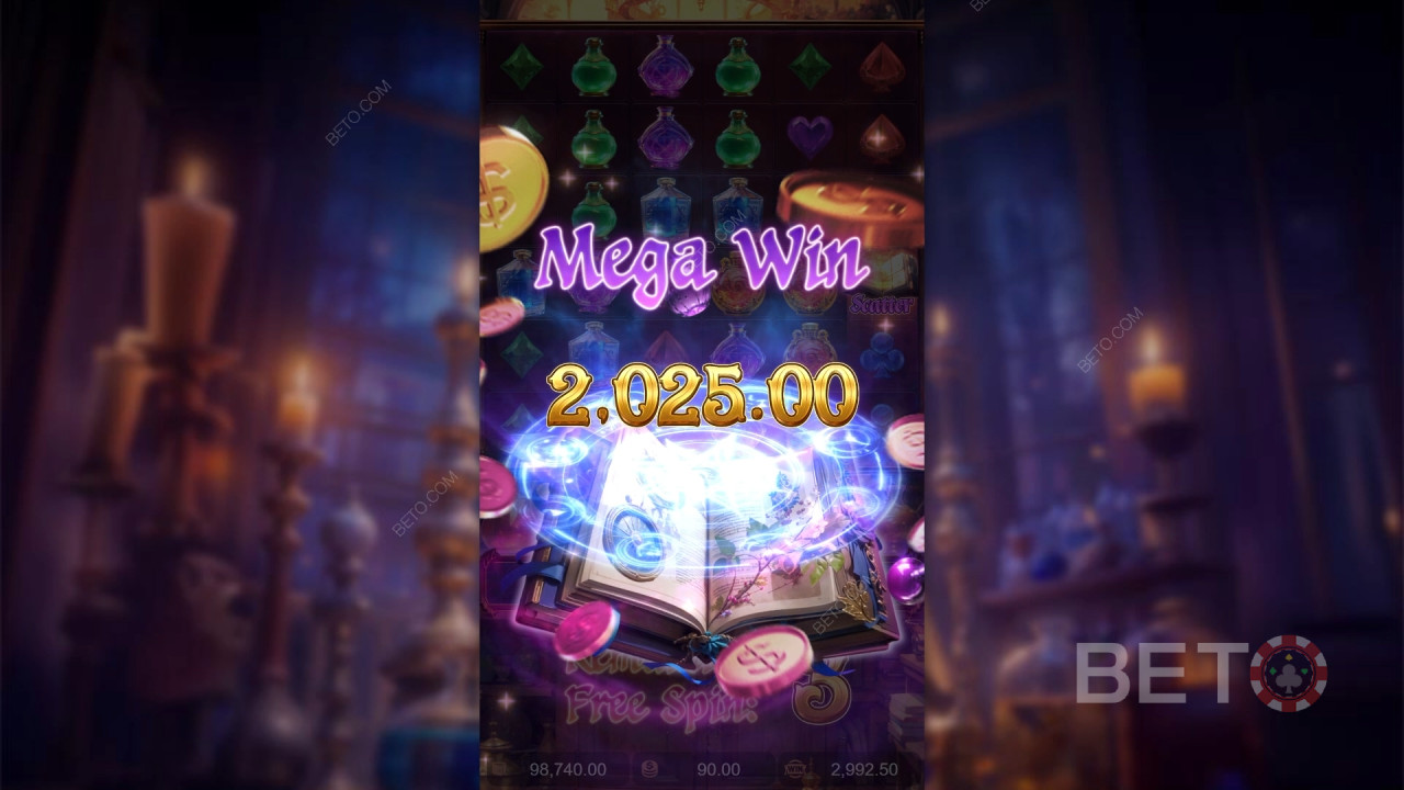 Виграйте в 10 000 разів більше вашої ставки в слоті Mystic Potion!