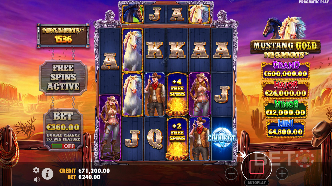 Mustang Gold Огляд Megaways від BETO Slots