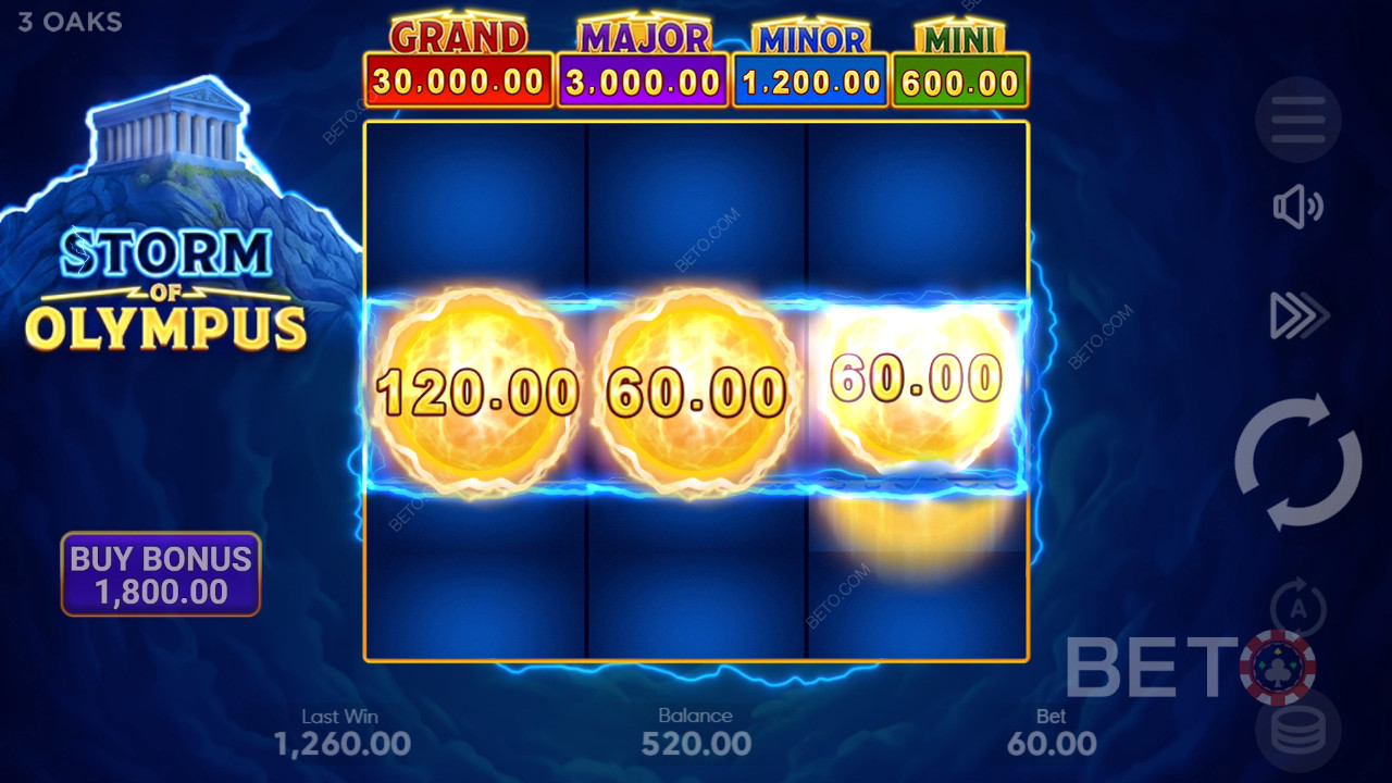 Огляд "Шторм Олімпу" від BETO Slots