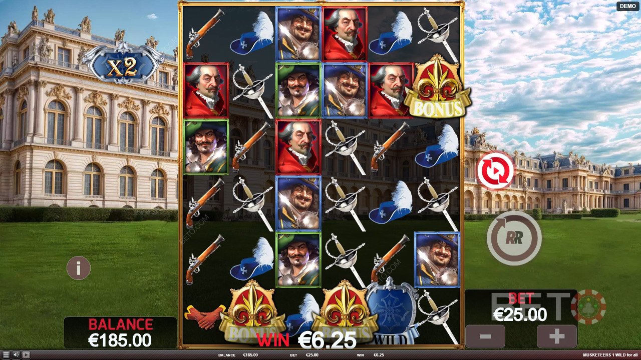 Огляд мушкетерів 1 Wild for All від BETO Slots