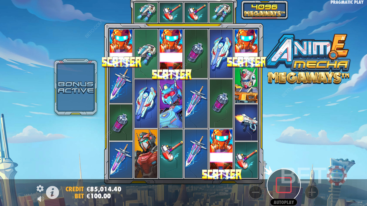 Огляд аніме Mecha Megaways від BETO Slots
