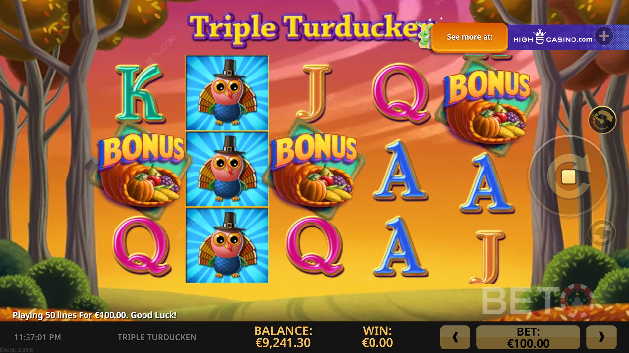 Огляд потрійного турдукена від BETO Slots