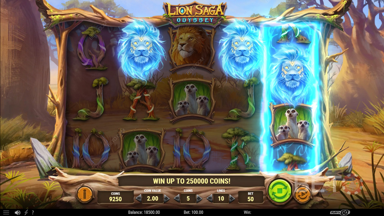 Оглядова програма Lion Saga Odyssey від BETO Slots