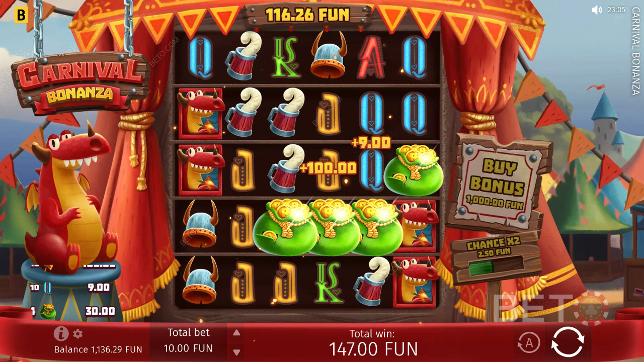 Огляд Carnival Bonanza від BETO Slots