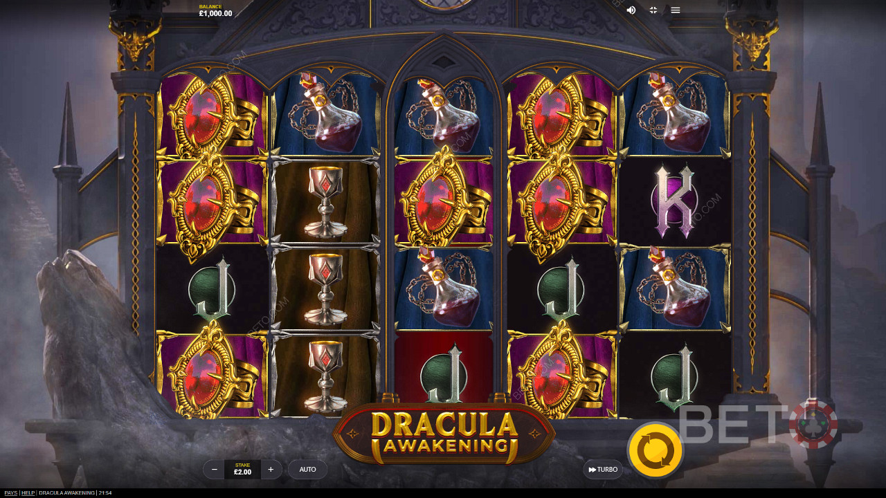 Насолоджуйтесь красивими символами та тематикою в ігровому автоматі Dracula Awakening