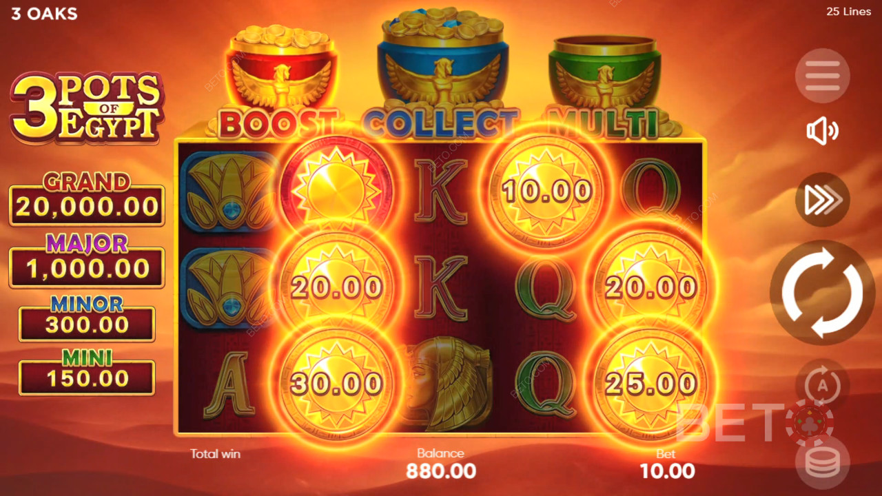 3 Pots of Egypt Огляд від BETO Slots