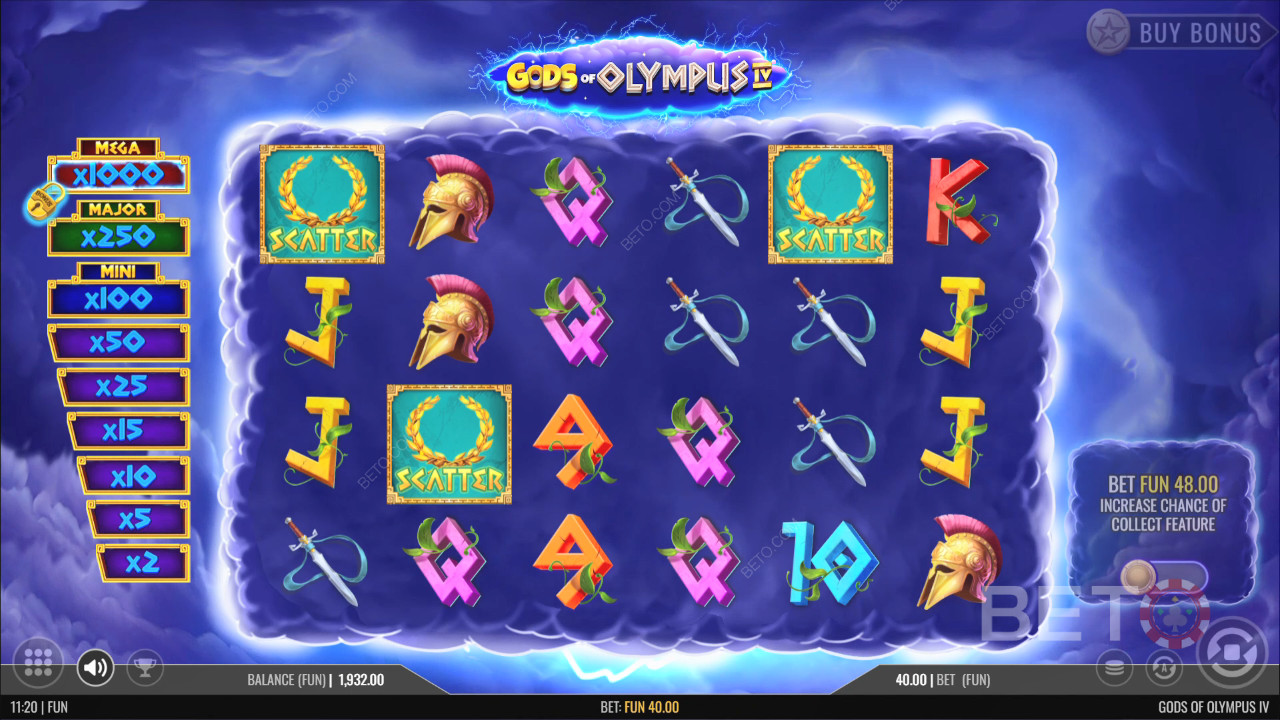 Огляд Gods of Olympus IV від BETO Slots