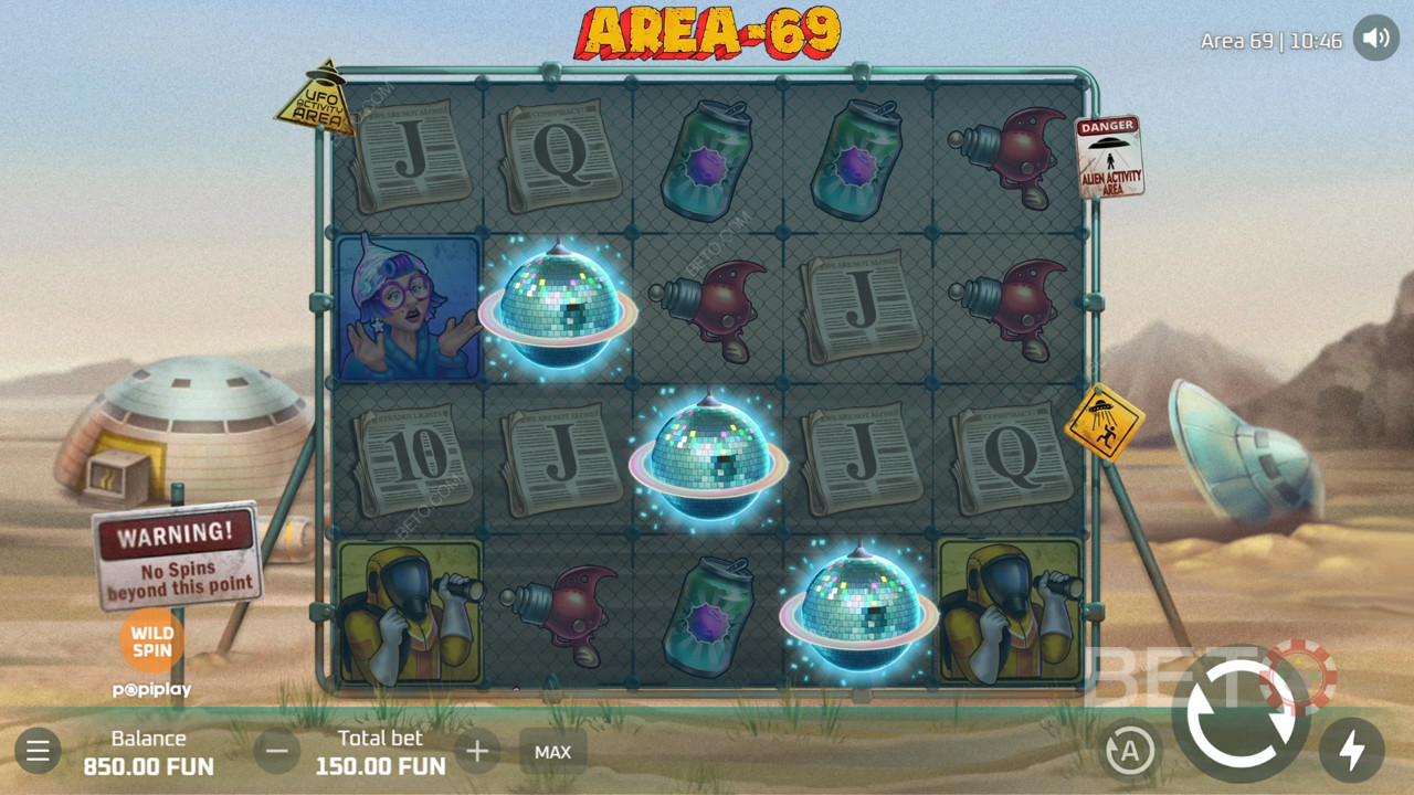 Огляд Area 69 від BETO Slots
