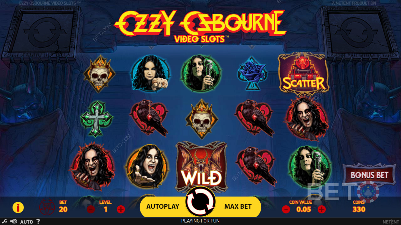 Насолоджуйтеся темою, присвяченою знаменитому Оззі, в онлайн-слоті Ozzy Osbourne