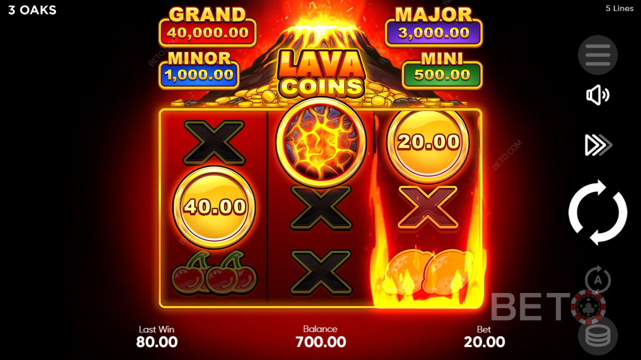 Огляд Lava Coins від BETO Slots