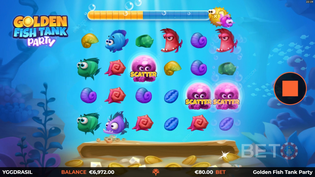 Golden Fish Tank Огляд вечірок від BETO Slots