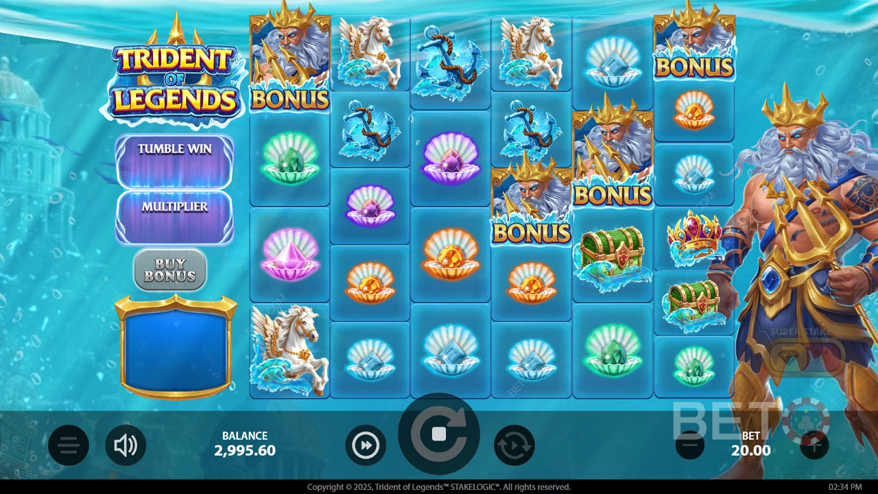 Огляд Trident of Legends від BETO Slots