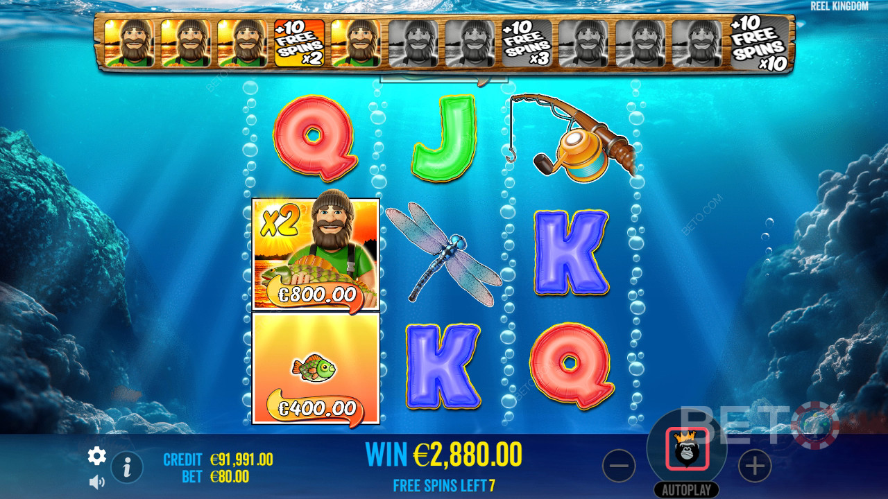 Функції бонусу пояснюються в Big Bass Bonanza 3 Reel by Reel Kingdom