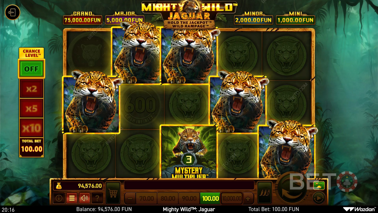 Огляд Mighty Wild: Jaguar від BETO Slots