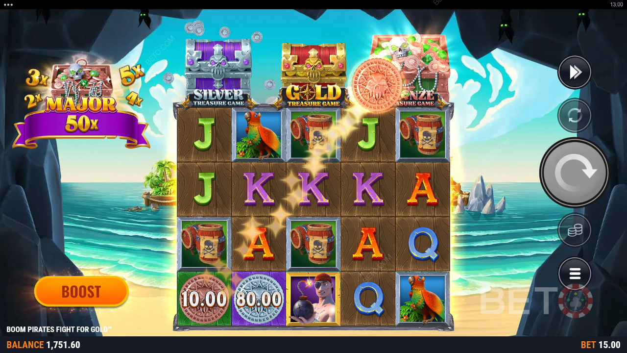 Огляд Boom Pirates Fight For Gold від BETO Slots