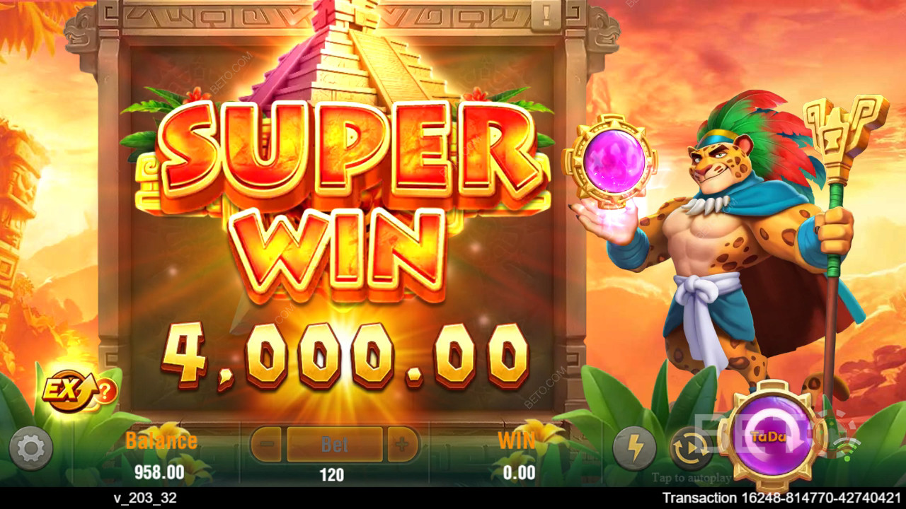 Виграйте 4,500 разів більше вашої ставки у відеослоті Lucky Jaguar!