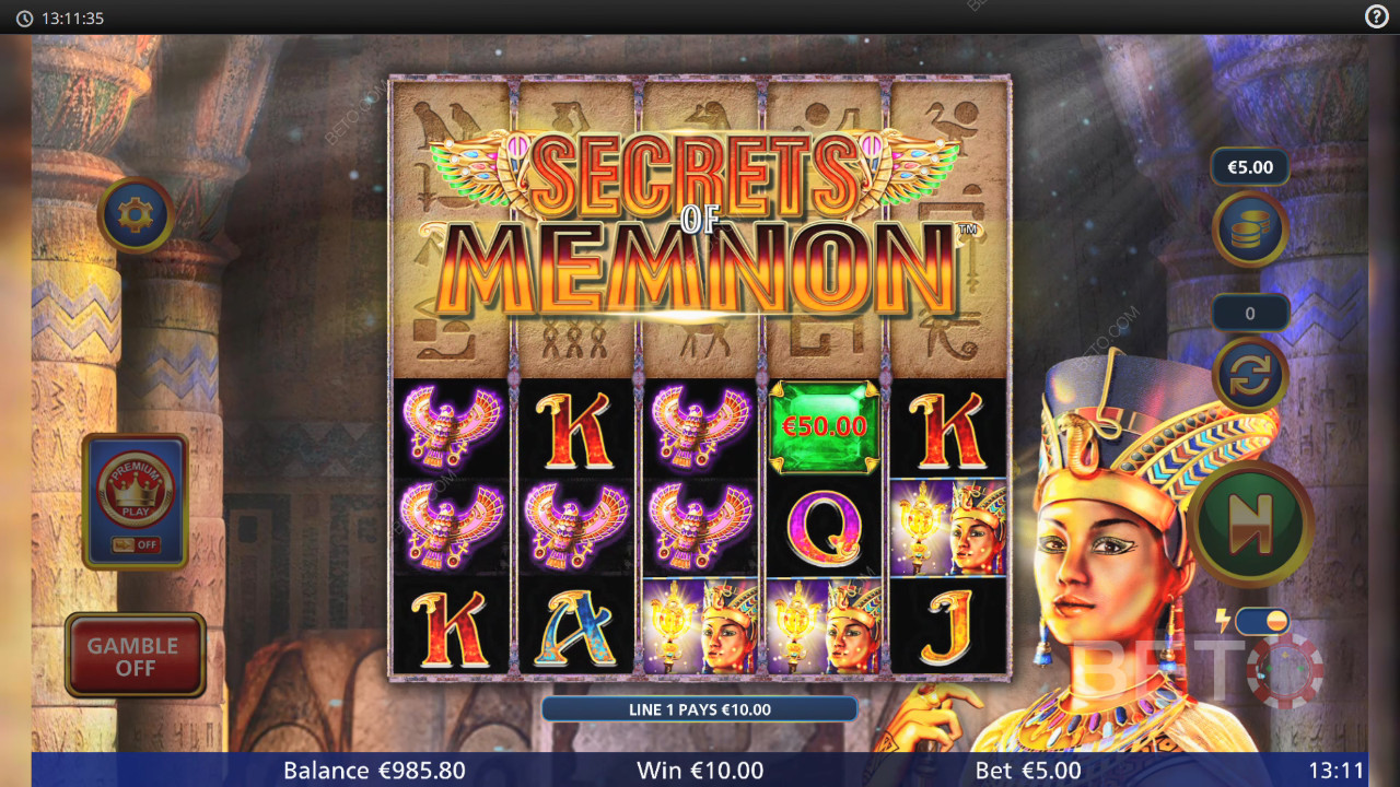 Огляд секретів Memnon від BETO Slots