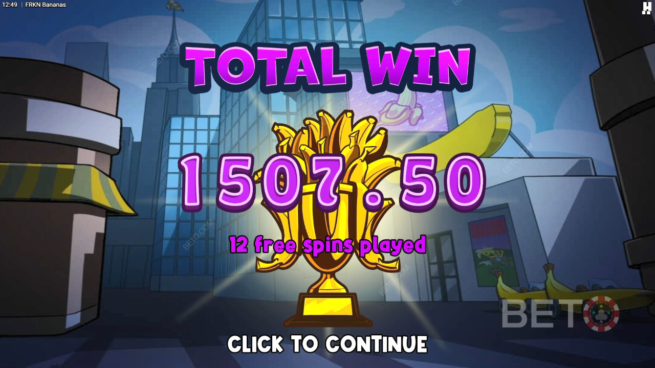 Виграйте 10 000-кратну ставку в онлайн-слоті FRKN Bananas!