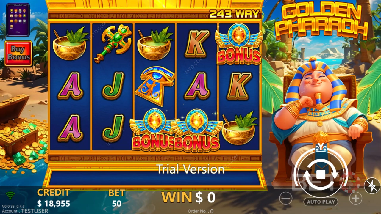 Огляд Golden Pharaoh від BETO Slots